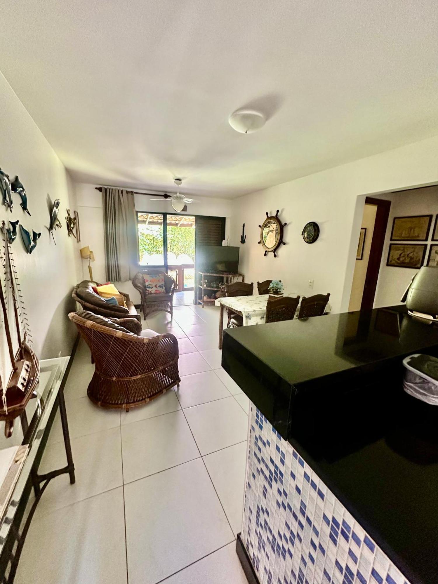 Flat Guarajuba 4 Quartos Terreo A Beira Mar - Pe Na Areia - Governanca Com Arrumadeira E Wi Fi Inclusos Camassari Exterior foto